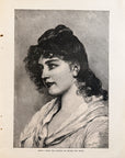 1893 Anita - Painting By Eugene Von Blass Antique Magazine Wood Engraving