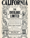 1903 Chicago North-Western Line Railroad Print Ad Overland Limited Union Pacific
