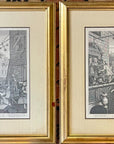 1822 BEER STREET & GIN LANE Authentic Hogarth Heath Ed. Antique Prints FRAMED
