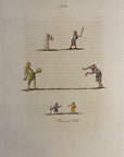 1810 Joseph Strutt BAT AND BALL Antique HC Engraving Sports & Pastimes England