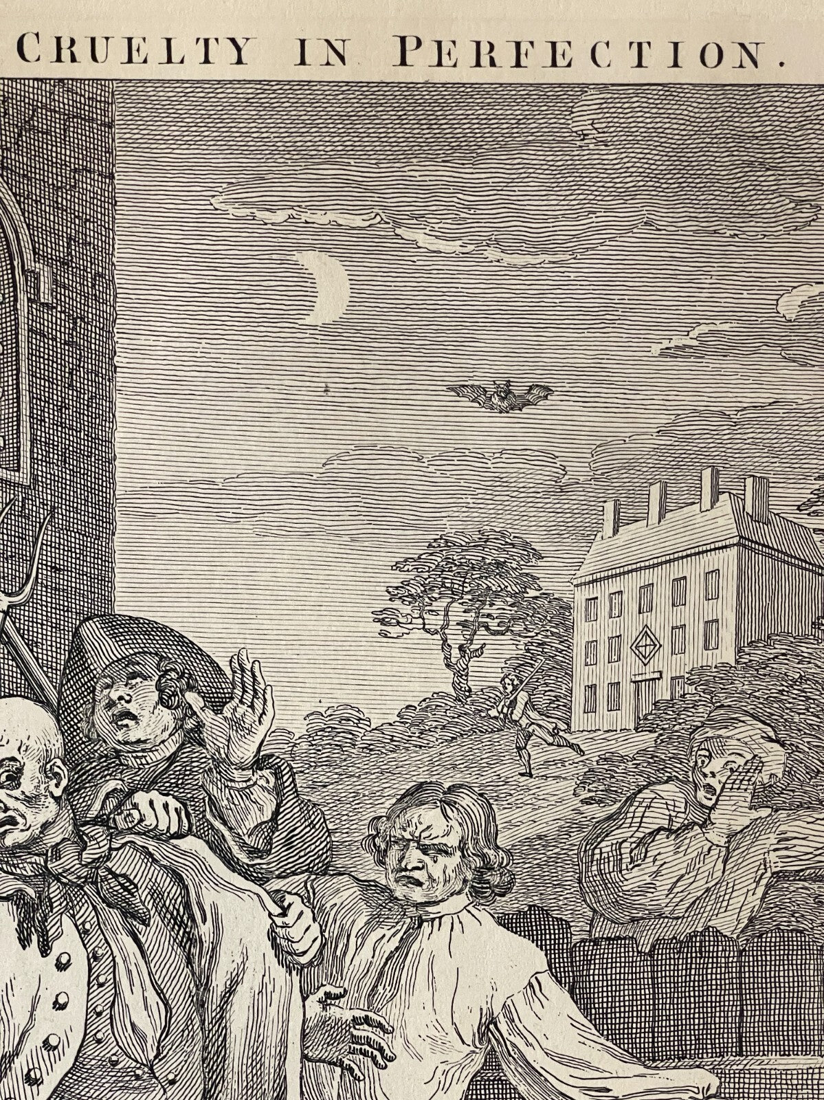 1822 THE STAGES OF CRUELTY (Set of 4) Authentic Hogarth Heath Ed. Antique Prints