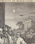 1822 THE STAGES OF CRUELTY (Set of 4) Authentic Hogarth Heath Ed. Antique Prints