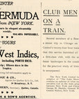 1898 New York Central Railroad Print Ad Club Men On A Train Bermuda West Indies