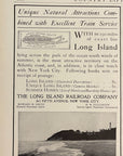 1904 Long Island Railroad Print Ad New York City Long Island Sound NY Harbor