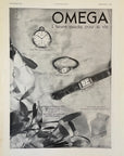 1937 Omega Watch Ad - Laure Albin Guillot 3 Watch Models - Vintage Print Ad