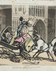 1816 Rowlandson THE LAW OVERTHROWN English Dance Of Death HC Aquatint Etching