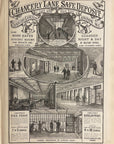 1887 Chancery Lane Safe Deposit Original Print Ad Strong Room Military Patrol