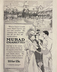 1906 Murad Turkish Cigarettes Print Ad The Casino Newport Rhode Island Tennis