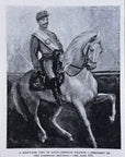1892 President Of The Dominican Republic Antique Wood Engraving