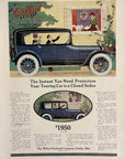 1916 Willys Knight Touring Sedan Print Ad - Doll Cat Bird Cage Toledo Ohio