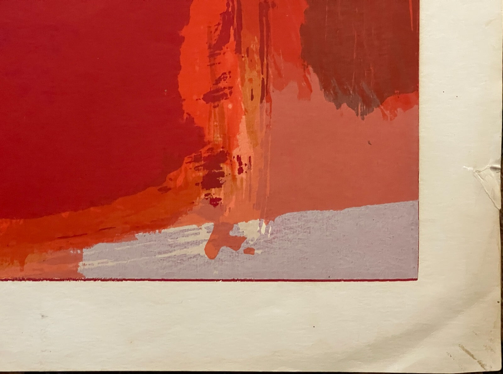 PASSIONAL RED Robert Alan Smith ORIGINAL Artist Signed 1959 Ltd Ed Serigraph