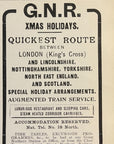1906 Great Northern Railway Print Ad GNR XMAS Holidays King's Cross London