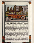 1914 Pierce Arrow Print Ad - Guernsey Moore Art Buffalo NY Decorative Border