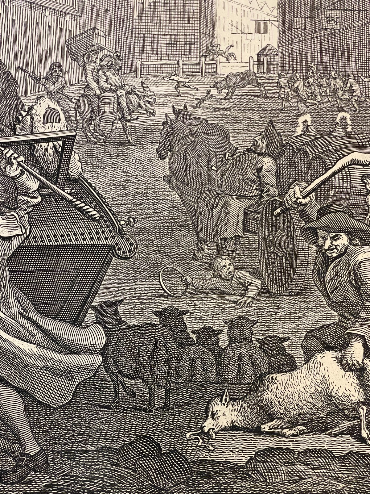 1822 THE STAGES OF CRUELTY (Set of 4) Authentic Hogarth Heath Ed. Antique Prints