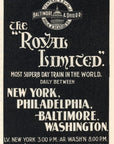 1899 Baltimore & Ohio Railroad Print Ad B&O RR Royal Limited NY Philadelphia