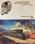 1944 Pennsylvania Railroad Print Ad Trains Locomotive Railcar RR Track Factory