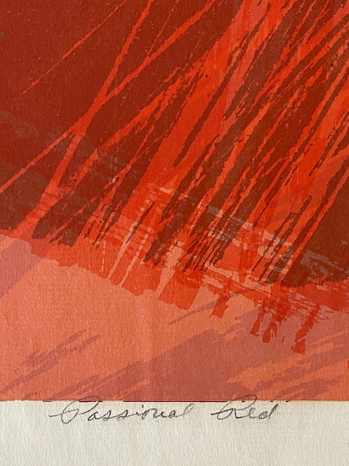 PASSIONAL RED Robert Alan Smith ORIGINAL Artist Signed 1959 Ltd Ed Serigraph