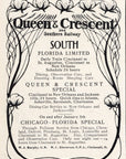 1902 Southern Railway Railroad Print Ad Queen & Crescent South Florida Limited
