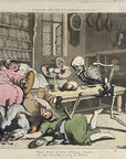 1816 Rowlandson THE KITCHEN English Dance Of Death HC Aquatint Etching
