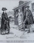 1892 A Girl Of Sixteen, In A Homespun Gown… Antique Magazine Wood Engraving