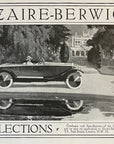 1919 Sizaire Berwick British Car Antique Print Ad Motor Car Reflections Art
