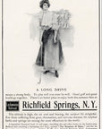 1903 Lackawanna Railroad Print Ad A Long Drive Golf Art Richfield Springs NY