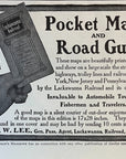 1904 Lackawanna Railroad Print Ad Pocket Maps and Road Guide Fisherman NY NJ