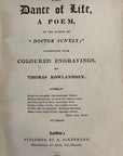 1817 Rowlandson A POEM Frontispiece Dance Of Life Hand Colored Etching