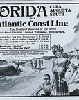 1905 Atlantic Coast Line Railroad Antique Print Ad Florida Beach Ocean Waves