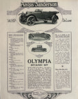 1919 Angus-Sanderson Deluxe UK Automobile Print Ad - Olympia Exhibition Stand 67