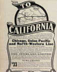 1904 Chicago & North Western Railway Railroad Print Ad C&NW RR California
