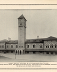 1897 Baltimore & Ohio Railroad Print Ad Mount Royal Station B&O RR Clock Tower