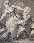 1822 BEFORE AND AFTER Authentic Hogarth Heath Edition Antique Print SET OF 2