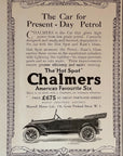 1919 Chalmers Six Hot Spot British Car Antique Print Ad Motor Car Ram's Horn