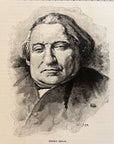 1893 Ernest Renan Original Portrait Lithograph Print