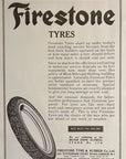 1919 Firestone Tires Antique Print Ad - Olympia Motor Show Stand 178 UK Tyres
