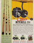 1961 Garcia Mitchell 304 Fishing Reel - Trout Rods Spinning Reels NY Print Ad