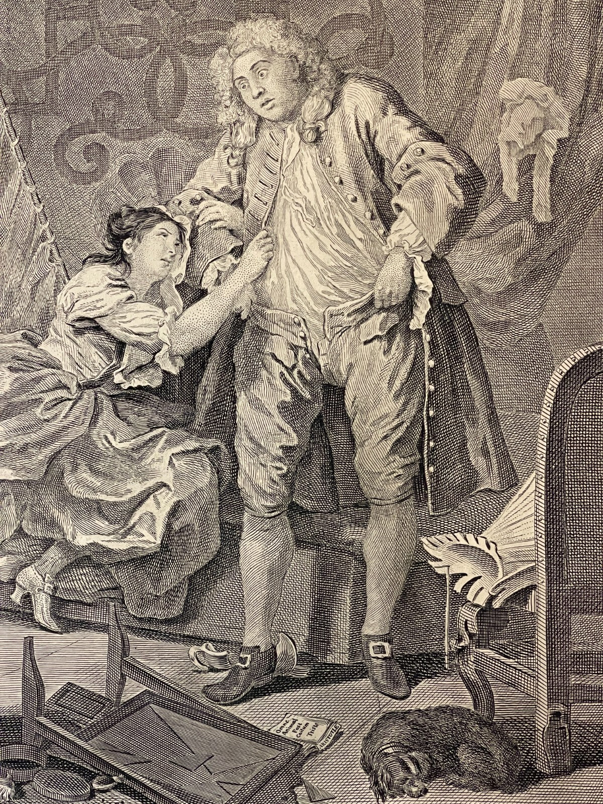 1822 BEFORE AND AFTER Authentic Hogarth Heath Edition Antique Print SET OF 2