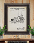 Studebaker Dump Truck 1948 Patent Print | Adirondack Retro
