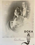1948 Doxa Watch Ad - Charles Lemmel Art - Opera Illustration - Vintage Print Ad