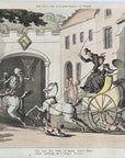 1816 Rowlandson THE NEXT HEIR English Dance Of Death HC Aquatint Etching