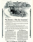 1910 Stearns Town And Country Vintage Car Print Ad Illustration Cleveland OH