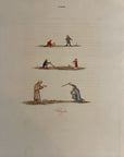 1810 Joseph Strutt KAYLES Antique HC Engraving Sports & Pastimes England
