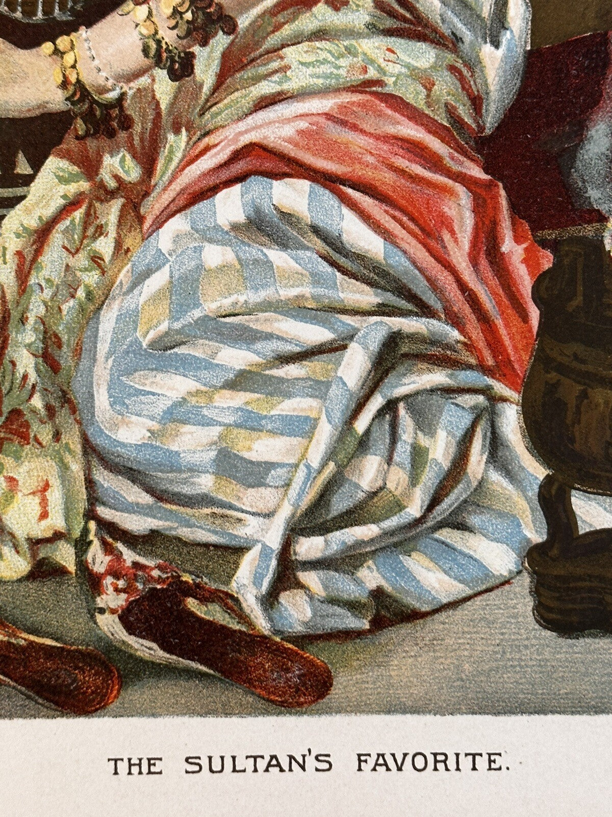 1889 "The Sultan’s Favorite" Chromolithograph Print | Magazine Illustration