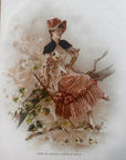 1886 "From The Rosebud Garden Of Girls" Chromolithograph Print | Magazine Illustration