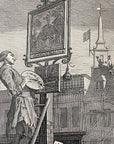 1822 BEER STREET & GIN LANE Authentic Hogarth Heath Ed. Antique Prints FRAMED