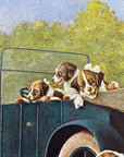 C.M. Coolidge TEN MILES TO A GARAGE Saint Bernard Dogs Car Trouble Picnic