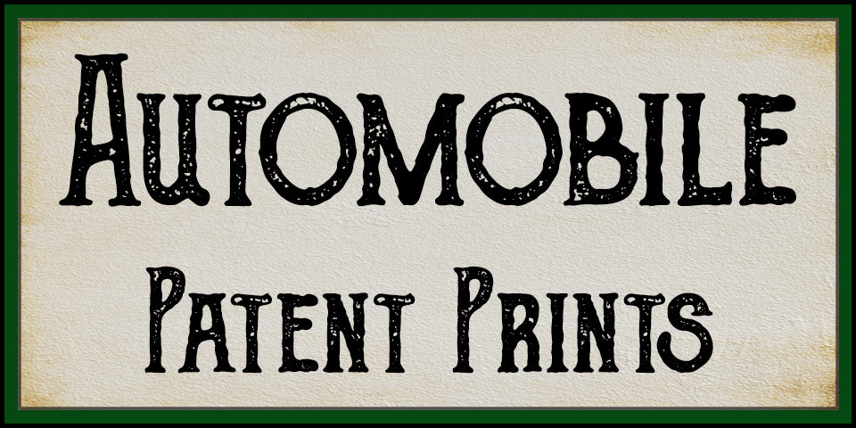 Automobile Patent Prints at Adirondack Retro
