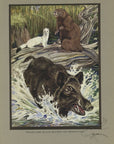 The Three Companions Limited Edition Tipped-In Color Book Plate - Paul Bransom Antique Print at Adirondack Retro