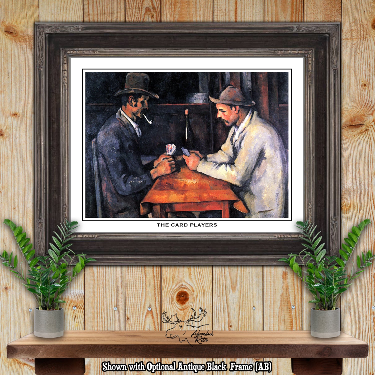 The Card Players III by Paul Cezanne Giclee Fine Art Poker Print at Adirondack Retro